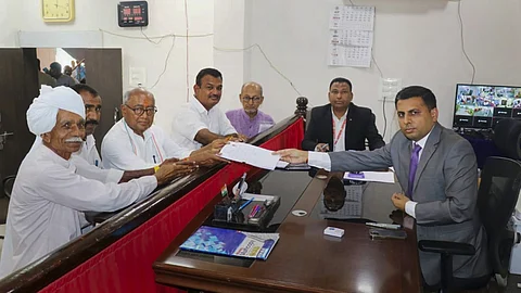 Senior Congress leader Digvijaya Singh submits his nomination papers for Rajgarh Lok Sabha seat in Madhya Pradesh