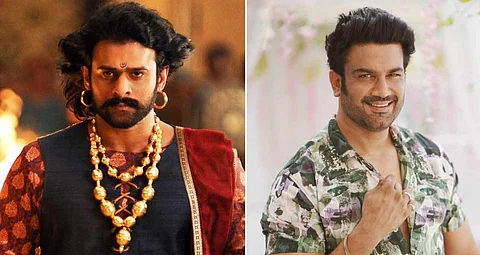 Prabhas (L), Sharad Kelkar (R)