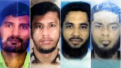 Suspected Islmic State linked Sri Lankan nationals who were arrested in Ahmedabad, India
