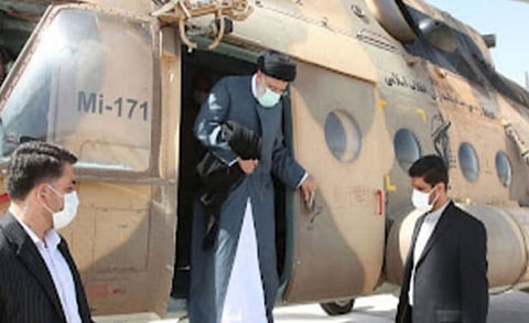 Helicopter carrying Iran's hard-line president crashes in foggy, mountainous region
