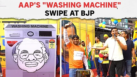 Aam Aadmi Party launches 'Washing Machine Ka Kaala Jaadu' campaign