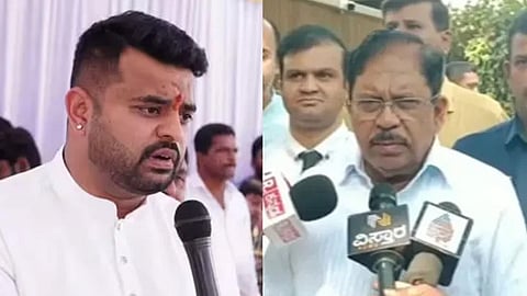 Hassan MP Prajwal Revanna and Karnataka Home Minister G Parameshwara