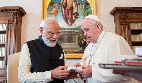 PM Modi, Pope Francis