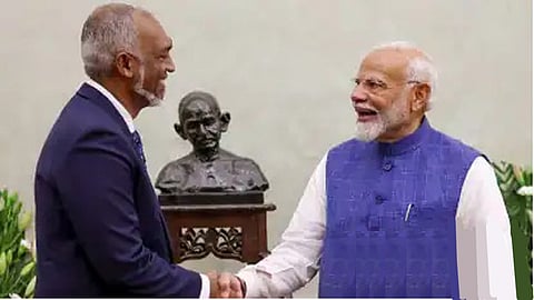 Maldives President Mohamed Muizzu and PM Narendra Modi