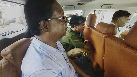 Oasis School principal Ahsanul Haque was taken for questioning by the CBI.