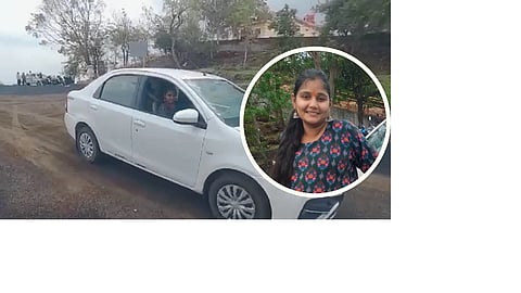 Shweta Survase (23) died on Monday afternoon after she accidentally pressed the accelerator while her car was in reverse gear