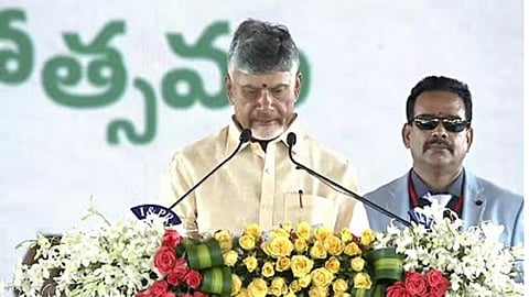 TDP supremo N Chandrababu Naidu was sworn-in as the CM of Andhra Pradesh