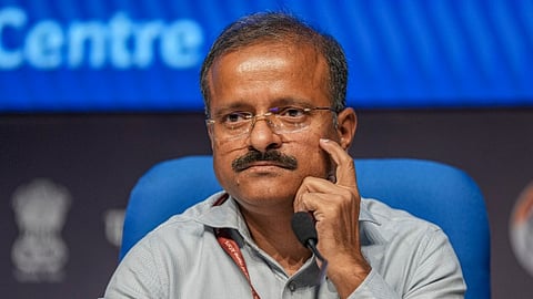 In this Saturday, June 8, 2024 file photo, National Testing Agency (NTA) Director General Subodh Kumar Singh addresses a press conference regarding NEET-UG medical entrance exam results, in New Delhi.