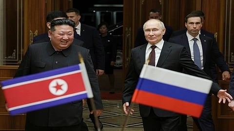 North Korean leader Kim Jong Un and Russian President Vladimir Putin