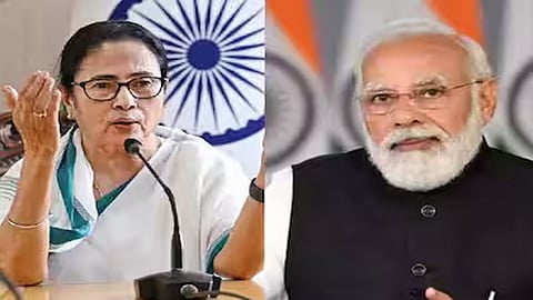 West Bengal CM Mamata Banerjee and PM Narendra Modi