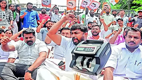 Youth Congress protest in Kerala