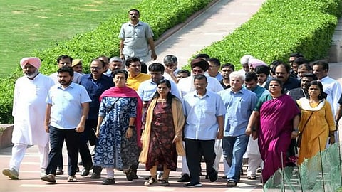 Delhi CM Arvind Kejriwal is going back to jail after visiting Raj Ghat and Hanuman Temple
