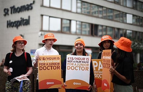 Thousands of doctors go on strike in England