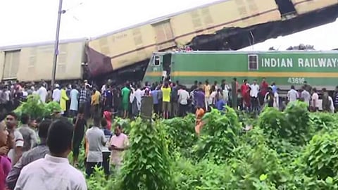 Train accident - Sealdah-bound Kanchanjunga Express collided with goods train near New Jalpaiguri station in West Bengal