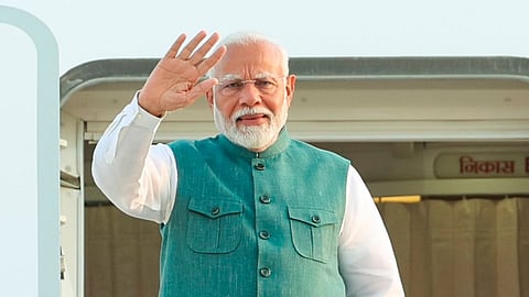 Prime Minister Narendra Modi emplanes for Italy to attend the 50th G7 leaders' summit.