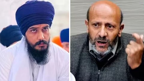 Amritpal Singh (L) and Sheikh Abdul Rashid (R)