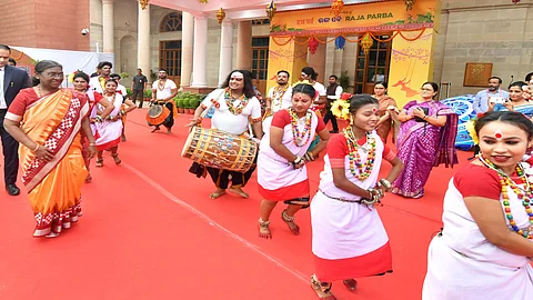 President Droupadi Murmu attends 'Raja Parb' celebrations