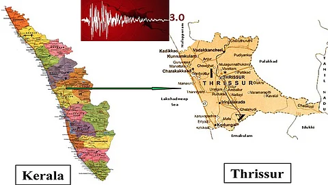 Mild earthquake struck parts of Thrissur and Palakkad