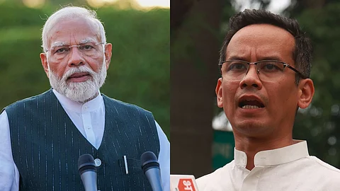 PM Narendra Modi and Congress' Gaurav Gogoi