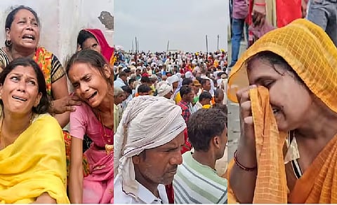 Hathras stampede,Families grieve loss of their children