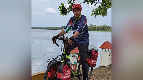 Kerala cyclist Fayis Asraf Ali