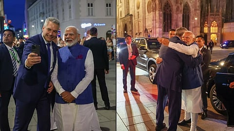 PM Narendra Modi and Austrian Chancellor Karl Nehammer