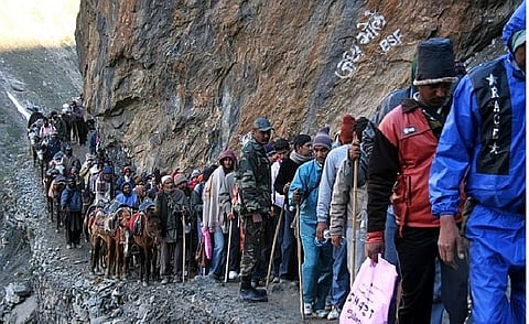 Over 5,800 pilgrims leave Jammu for Amarnath Yatra