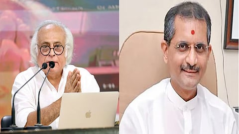 Congress Leader Jairam Ramesh and UPSC chairman Manoj Soni