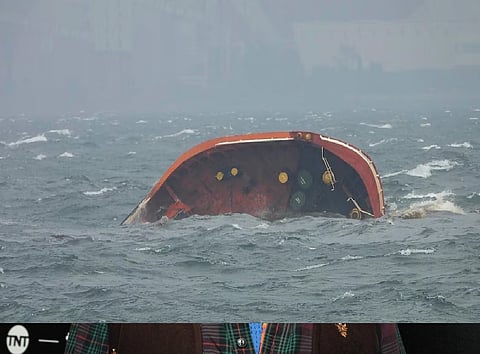 Philippine oil tanker sinks in Manila Bay, raising concerns about a possible major spill