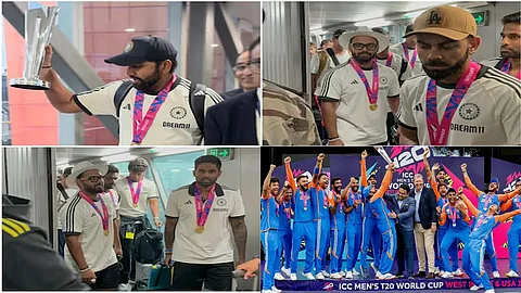 T20 world champs arrive in Delhi
