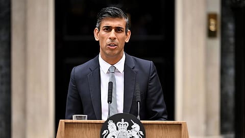 Outgoing British PM Rishi Sunak