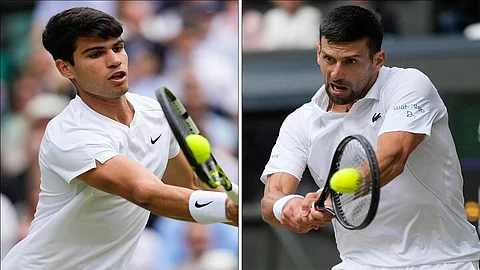 Carlos Alcaraz and Novak Djokovic