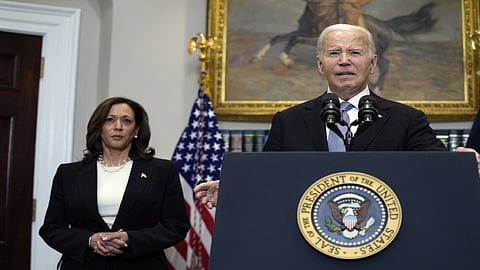 US President Joe Biden and Vice President Kamala Harris