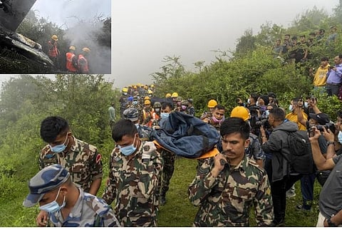 5 killed in helicopter crash in mountains northwest of Nepal's capital