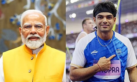PM Modi congratulates Silver medalist Neeraj Chopra