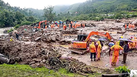 Wayanad landslide site