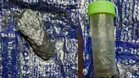 The radioactive element Californium that has been recovered by police