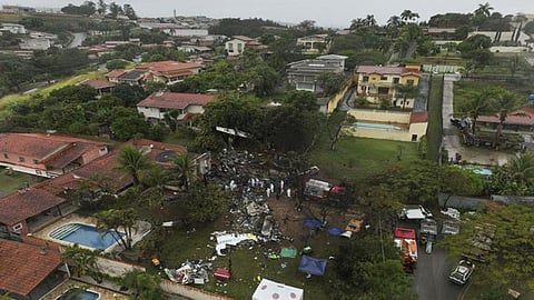 Brazilian plane crash site