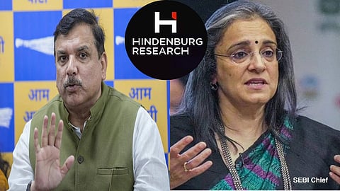 AAP Rajya Sabha MP Sanjay Singh demands Supreme Court to involve in the new revelation by Hindenburg against SEBI chief Madhabi Puri Buch