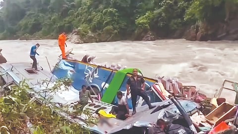 The bus accident in central Nepal that killed 27 pilgrims from Maharashtra's Jalgaon distric