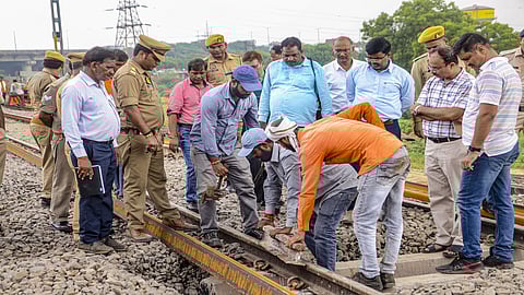 Inspection of railway tracks