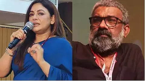 Bengali actor Sreelekha Mitra and Malayalam film director and former chairman of the state-run Kerala Chalachitra Academy, Ranjith