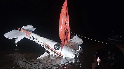 Navy team pulls out wreckage of missing aircraft from Chandil dam in Jharkhand