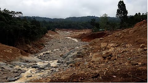 Mudslide near Punchirimattam, which was the epi-centre of the July 30 Wayanad landslides