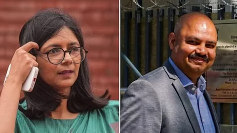 Swati Maliwal and Bibhav Kumar
