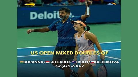 Rohan Bopanna and his Indonesian partner Aldila Sutjiadi