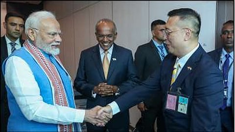 PM Narendra Modi arrives in Singapore