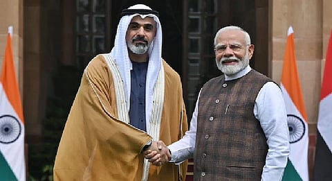 PM Modi holds talks with Abu Dhabi Crown Prince