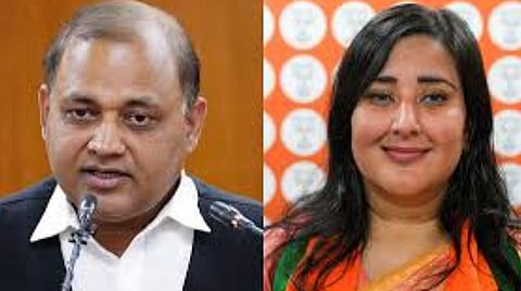 Somnath Bharti challenging the election of BJP MP Bansuri Swaraj.