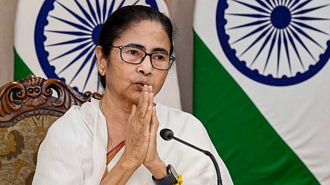 West Bengal Chief Minister Mamata Banerjee addresses a press conference amid a stalemate with protesting doctors over their slew of demands over RG Kar Hospital rape and murder incident, at Nabanna, Howrah, Thursday, Sept. 12, 2024.